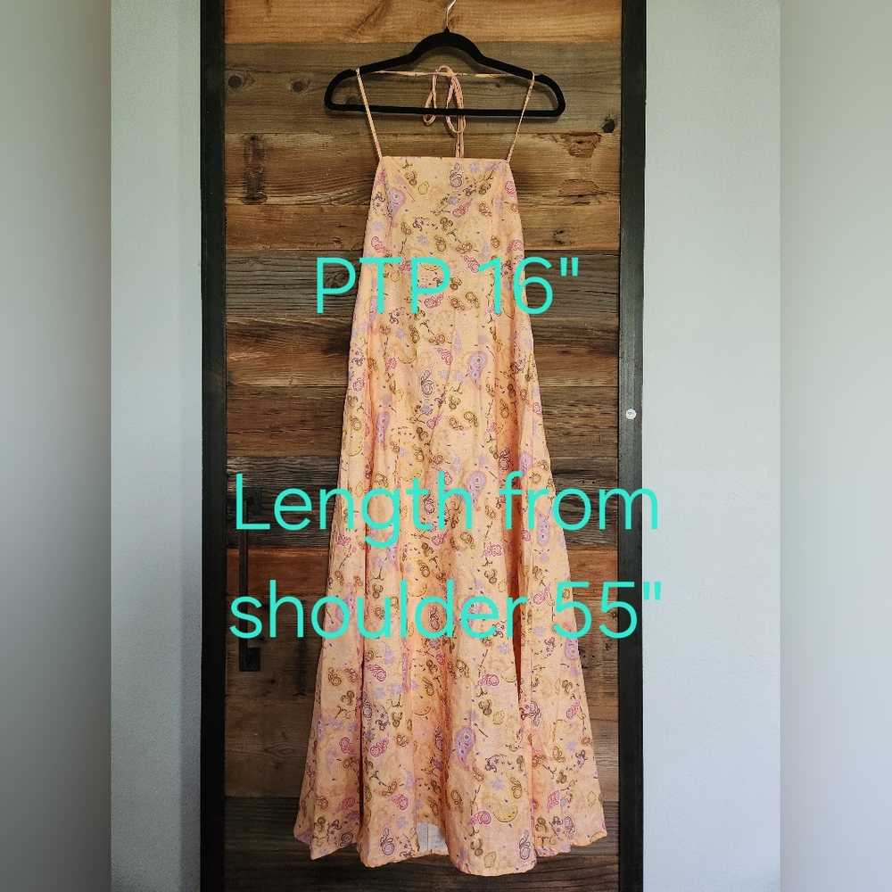 NWT ANTHROPOLOGIE BRAND CHARLIE HOLIDAY Maple Maxi Size LARGE - Picture 9 of 9